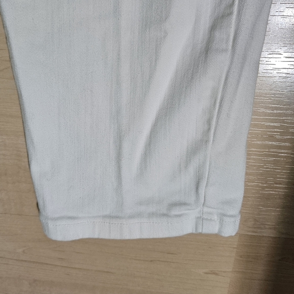 NYDJ Clarissa Ankle Cropped High-rise Denim Jeans Optic White size 12 - Picture 8 of 11